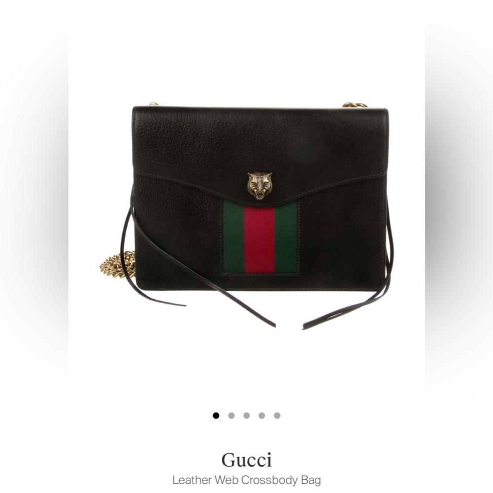Gucci Leather Web Crossbag